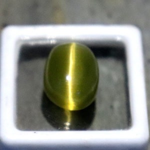 Natural Brown Cat's Eye Chrysoberyl 100% Natural Brazilian Gemstone 6.3Ct Oval Shape Tangerine CGI Certified Cat Eye Genuine Cat's Eye Ring