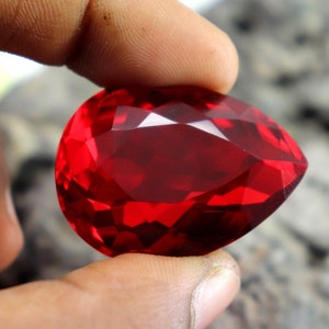 Precious Natural Red Ruby From Burma 64.55CT BIG SIZE Ruby Gemstone Loose Certified Ruby Stone Faceted ruby Engagement Ring Size Ruby