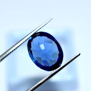 Earth Mined Sapphire Blue 8.95Cts Faceted Oval Cut Loose Natural Blue Saphire Loose Sapphire Natural Blue Sapphire Ring Sapphire Earring image 3