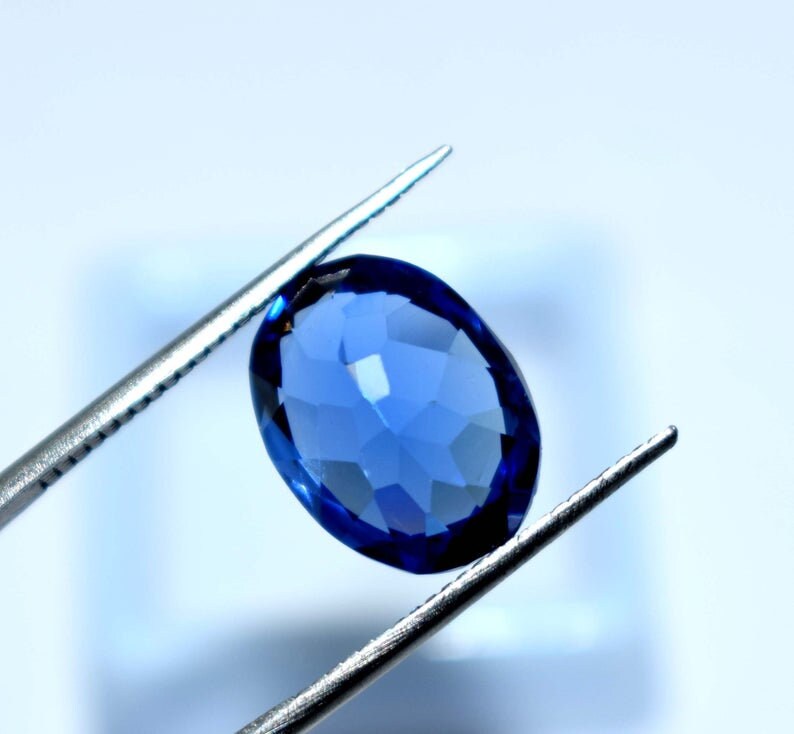 Earth Mined Sapphire Blue 8.95Cts Faceted Oval Cut Loose Natural Blue Saphire Loose Sapphire Natural Blue Sapphire Ring Sapphire Earring image 3