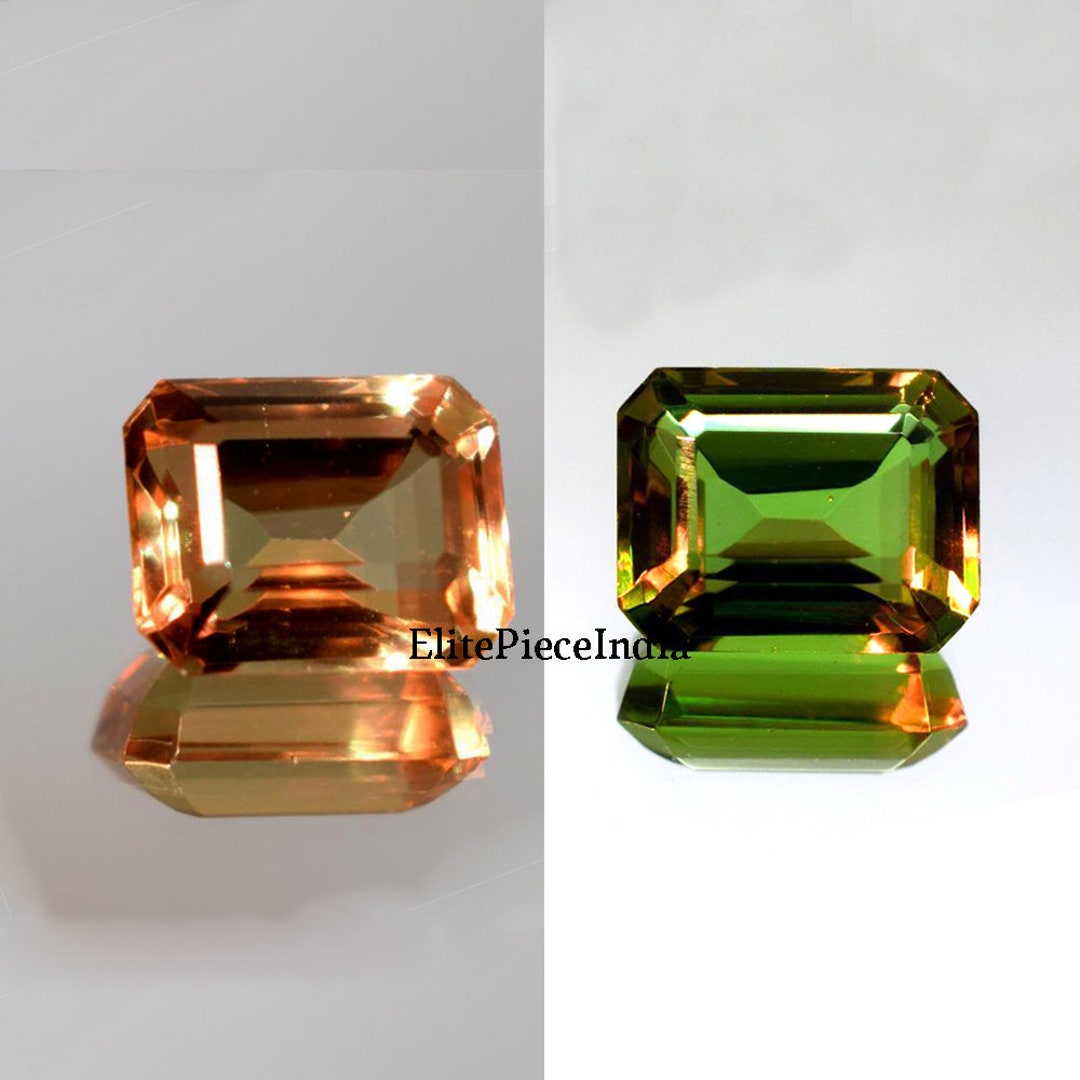 Turkish Zultanite 8ct Natural Zultanite Stone Emerald Cut Faceted