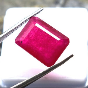 Natural Red Beryl Bixbite Emerald Cut Faceted 9-10CT CGI Certified Loose Bixbite Gemstone Natural Bixbite Natural Beryl Ring Bixbite Ring