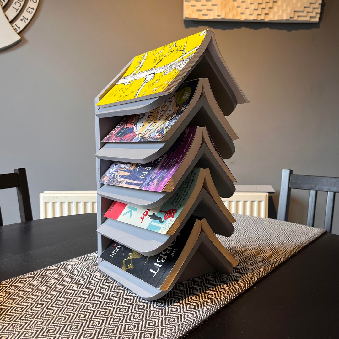 Grey Rustic Wisdom Tree Book Shelf / Handcrafted Book Shelf / Etsy UK