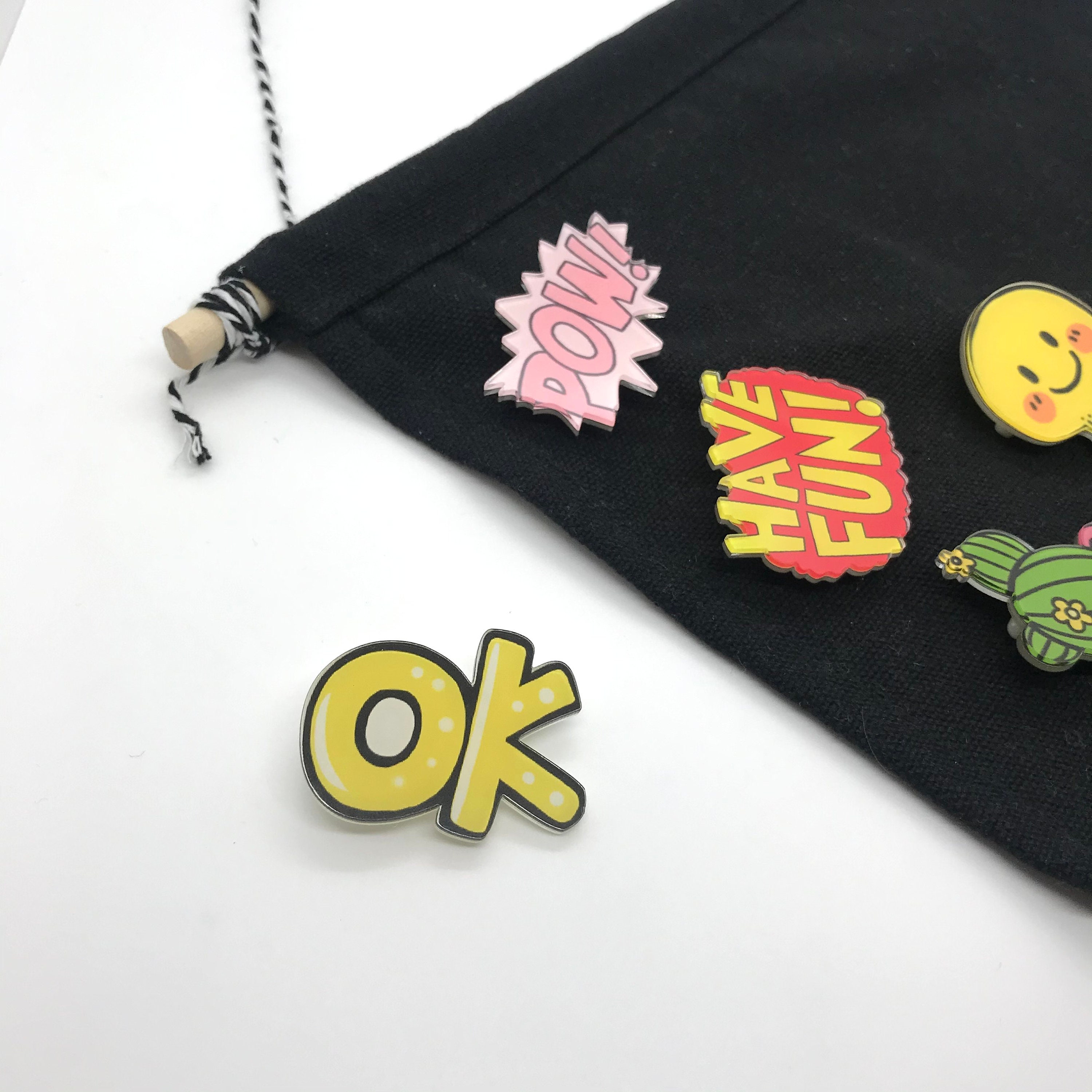 Novelty Pins / Acrylic Badges / Pins / Broaches / Cute / Gift Etsy