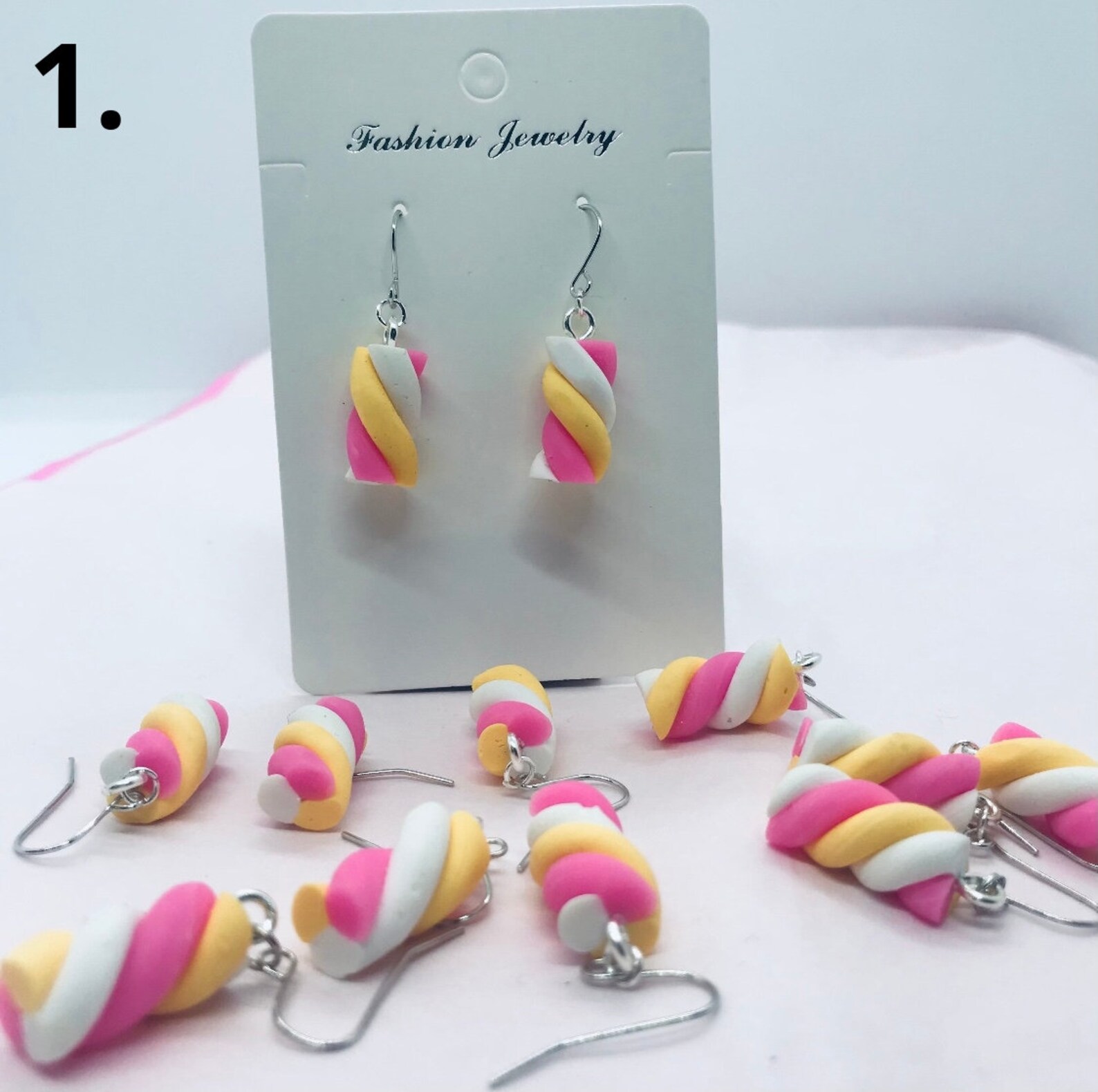 Flump Marshmallow Earrings / Cute Earrings / Jewellery / Fun / Etsy