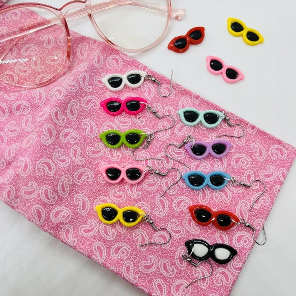 Sunglasses Earrings / Unusual Jewellery / Summer / Glasses / Funky / Quirky / Fun