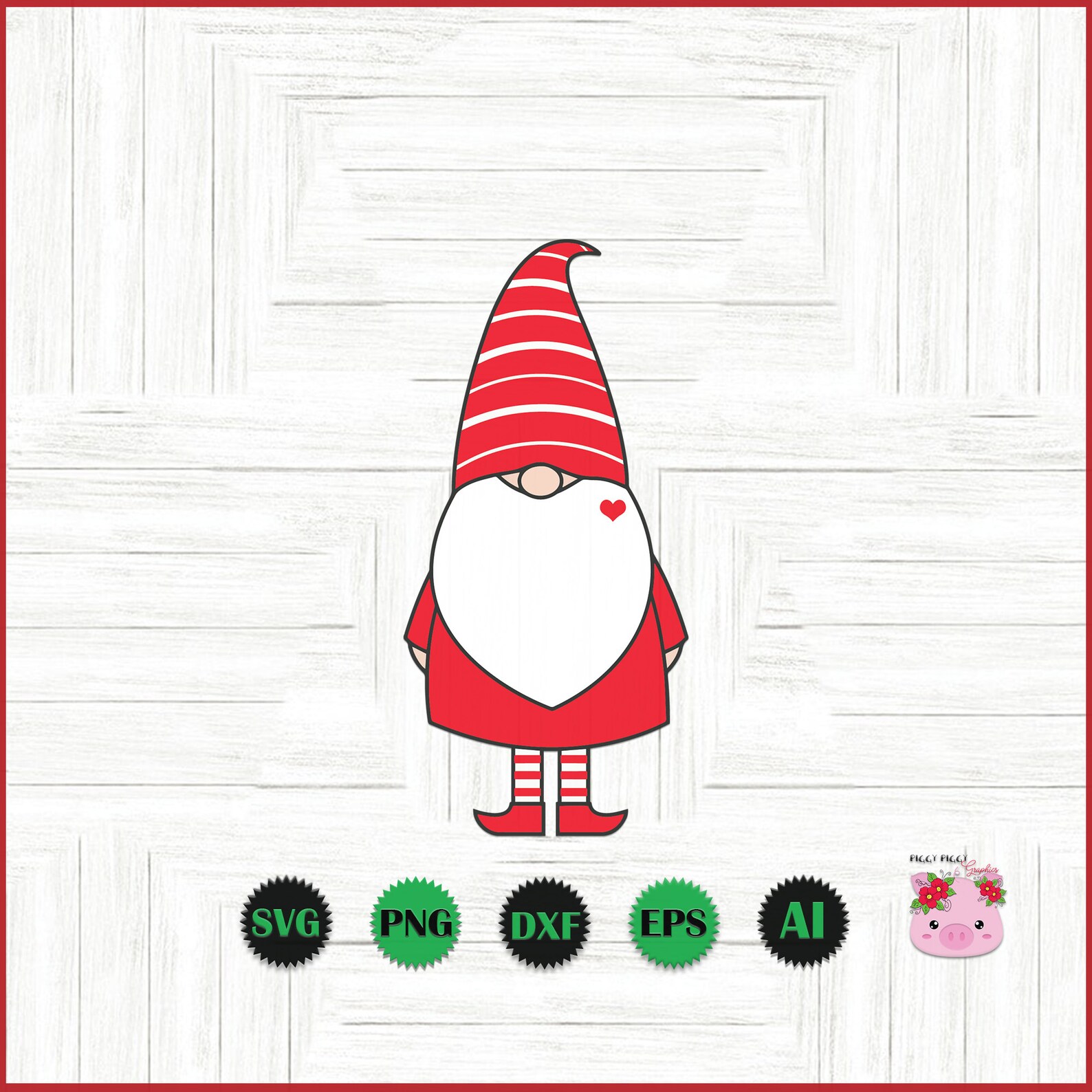 Gnome Christmas Quotes SVG File Holiday Quotes SVG Red And | Etsy
