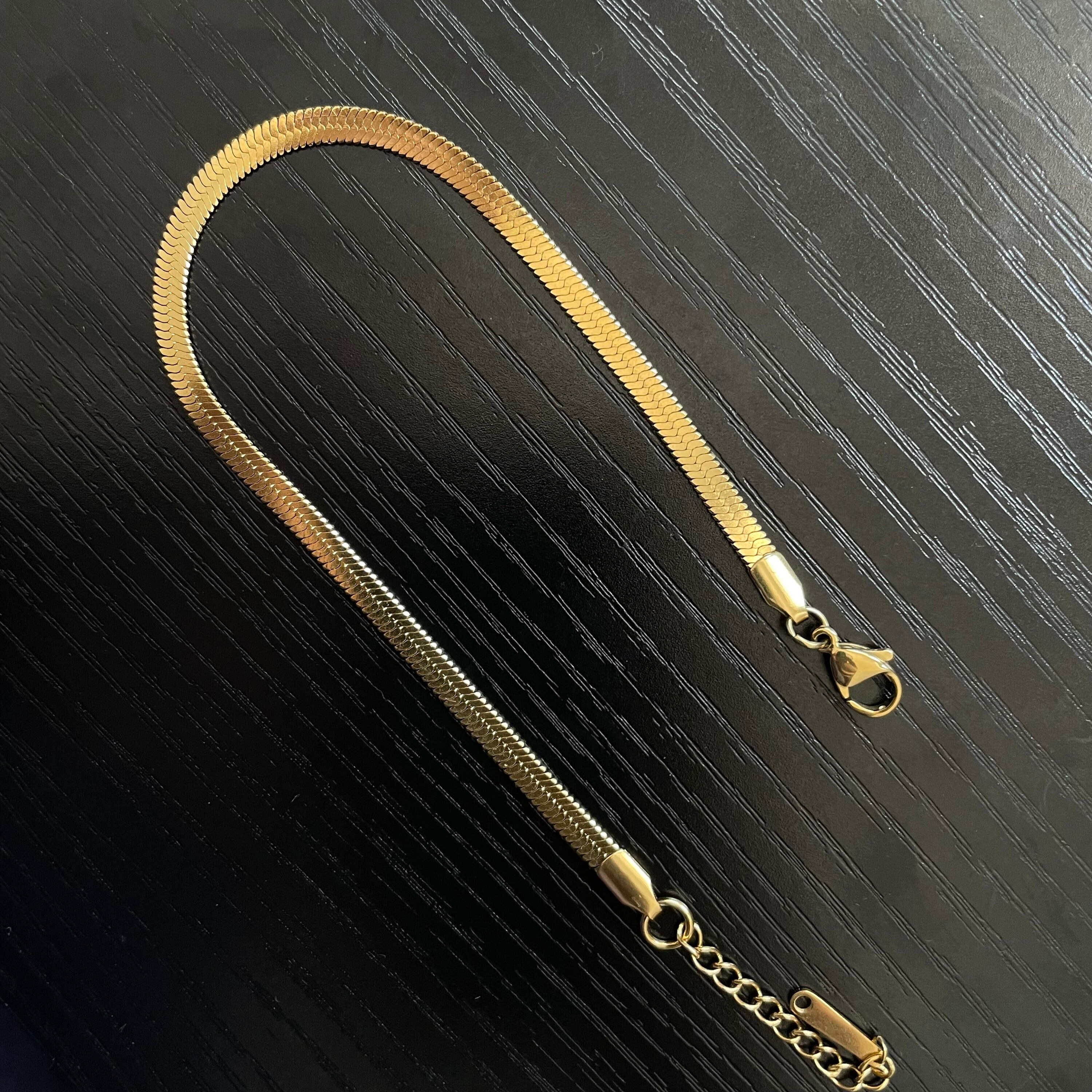 Snake Chain Anklet Minimal Anklet Anklet for Sneakers Gold Etsy Singapore