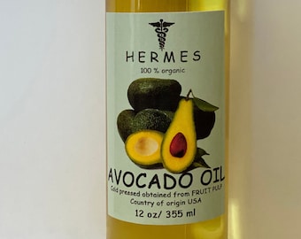 AVOCADO OIL 12 oz  Organic Cold Pressed