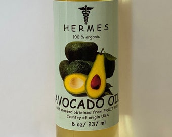 AVOCADO OIL 8 oz  Organic Cold Pressed
