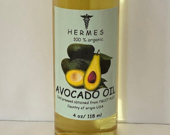 AVOCADO OIL 4 oz Organic Cold Pressed