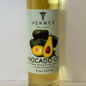 AVOCADO OIL 8 oz  Organic Cold Pressed