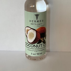 2 oz FRACTIONATED COCONUT Oil (MCT) Organic 100 % Pure Cold Pressed