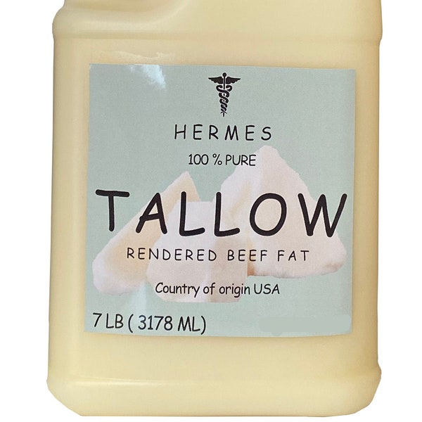 TALLOW  Rendered Beef fat by HERMES 100% pure 7 LB