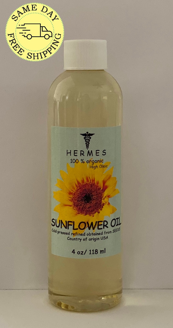 SUNFLOWER OIL High Oleic Cold Pressed Refined Organic 100 Etsy