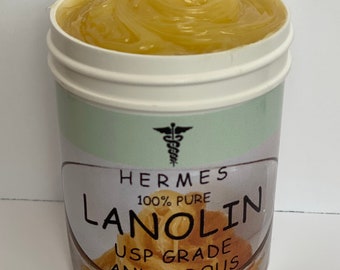 4 oz LANOLIN USP Grade Anhudrous by Hermes 100% PURE