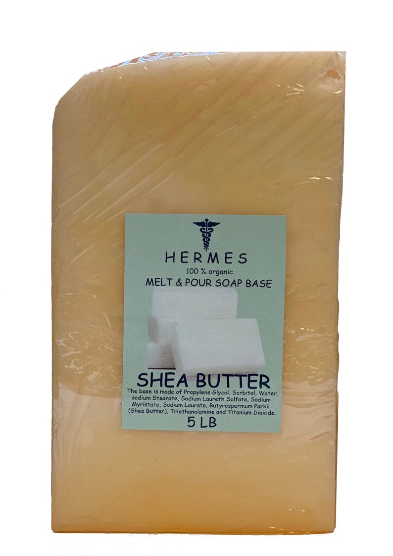 5 LB SHEA BUTTER Glycerin Melt & Pour Soap Base 100% Pure image 1