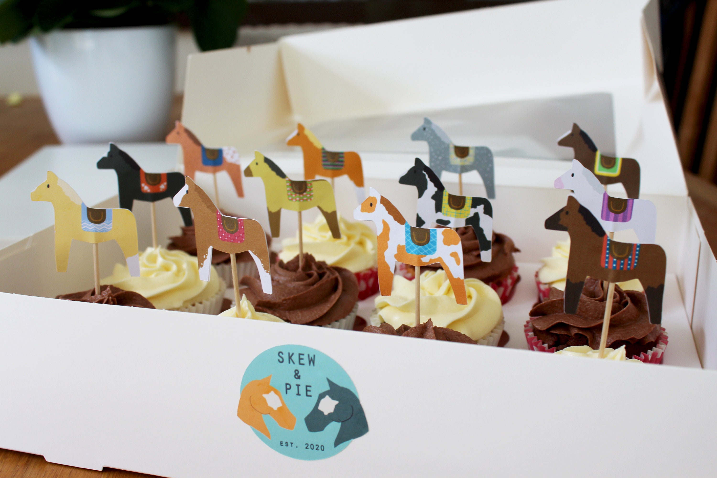 Horse cupcake toppers pack of 12 | Etsy