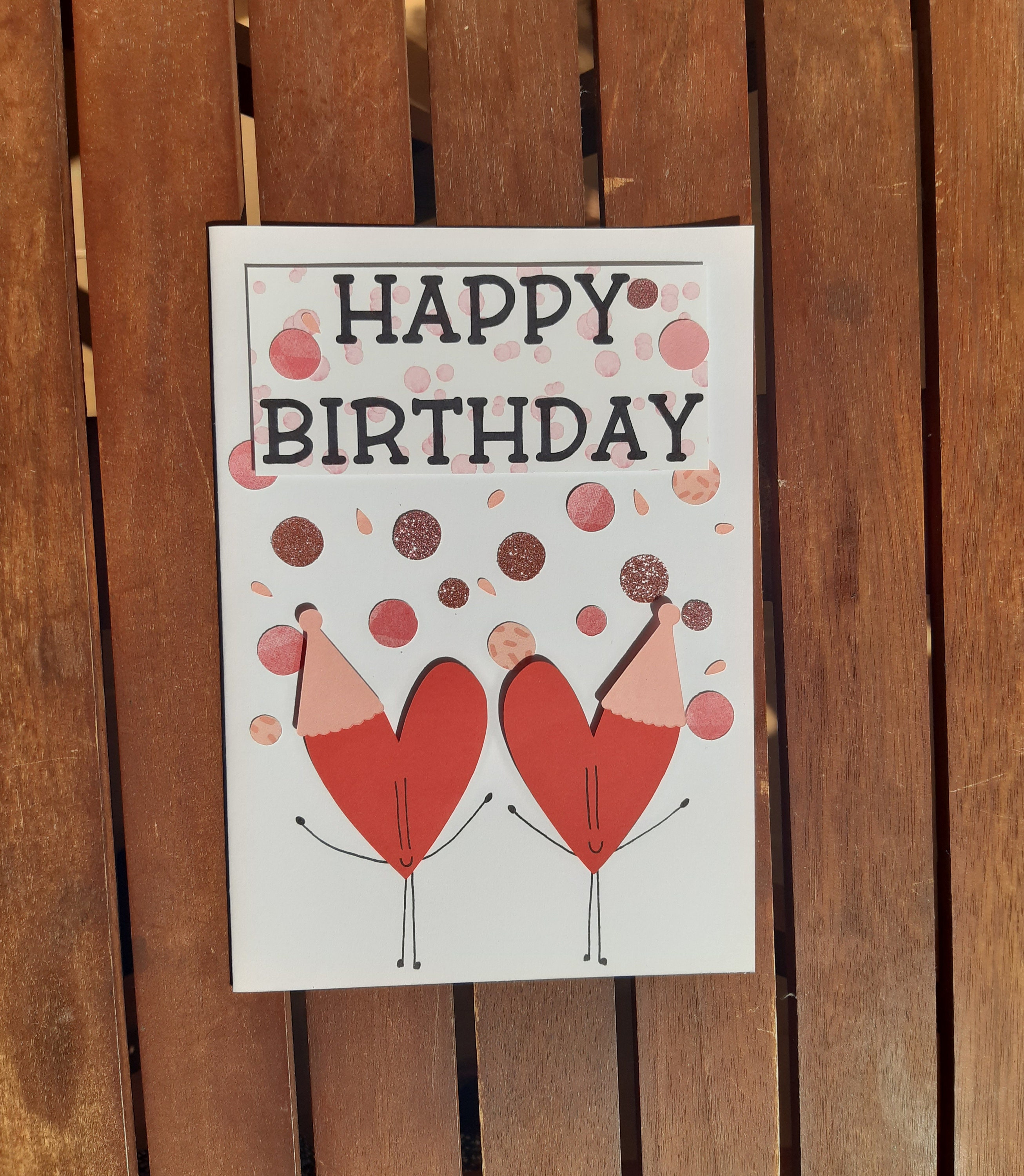 Süße Herz Happy Birthday Karte / Happy Birthday Karte / Süße Etsy