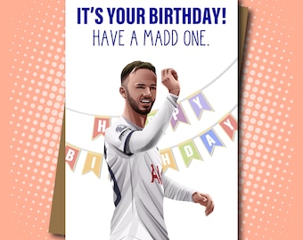 James Maddison inspired Birthday Card for Spurs Fans