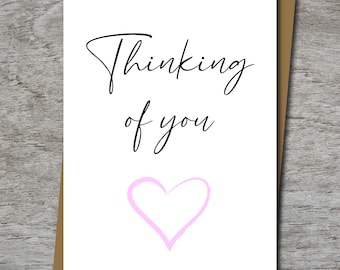 Thinking of you - Sympathy Card - 100% Recycled Greeting Card
