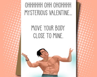 Mysterious Girl and Peter Andre inspired Valentine's Day Card