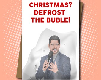 Michael Buble Inspired Defrost Christmas Card