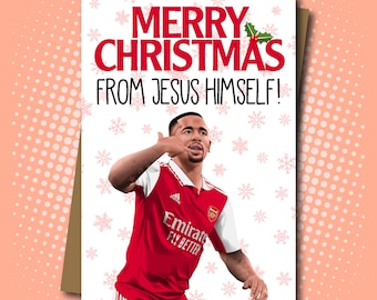 Gabriel Jesus inspired Christmas Card for Arsenal Fans