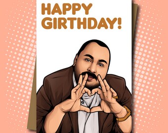 Happy Girthday Card inspired by Chabuddy G - 100% Recycled Greeting Card
