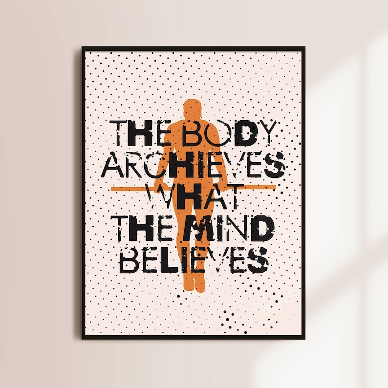 workout motivation poster