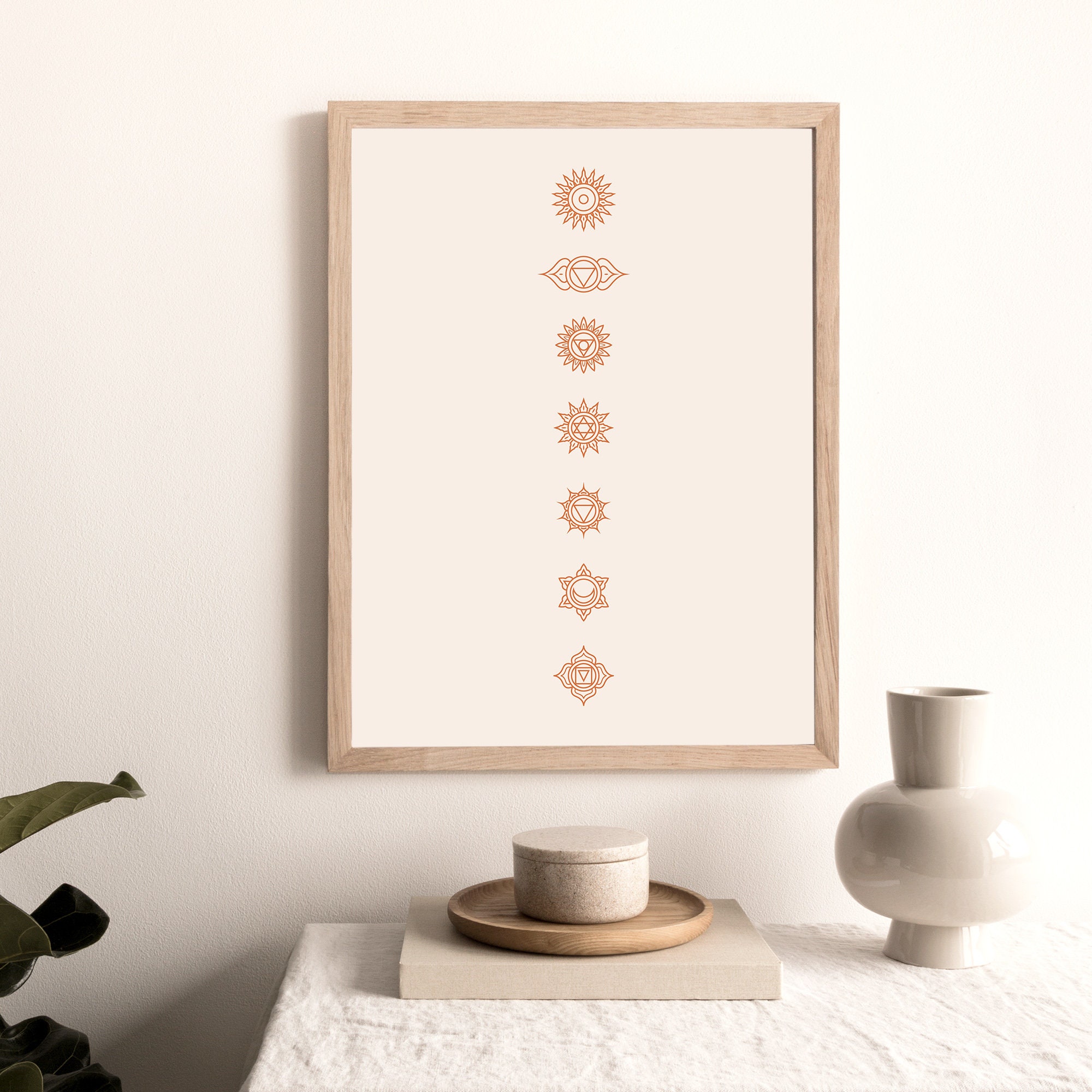 Chakras Yoga Poster: Boho Spiritual Art Print (digital Download) - Etsy