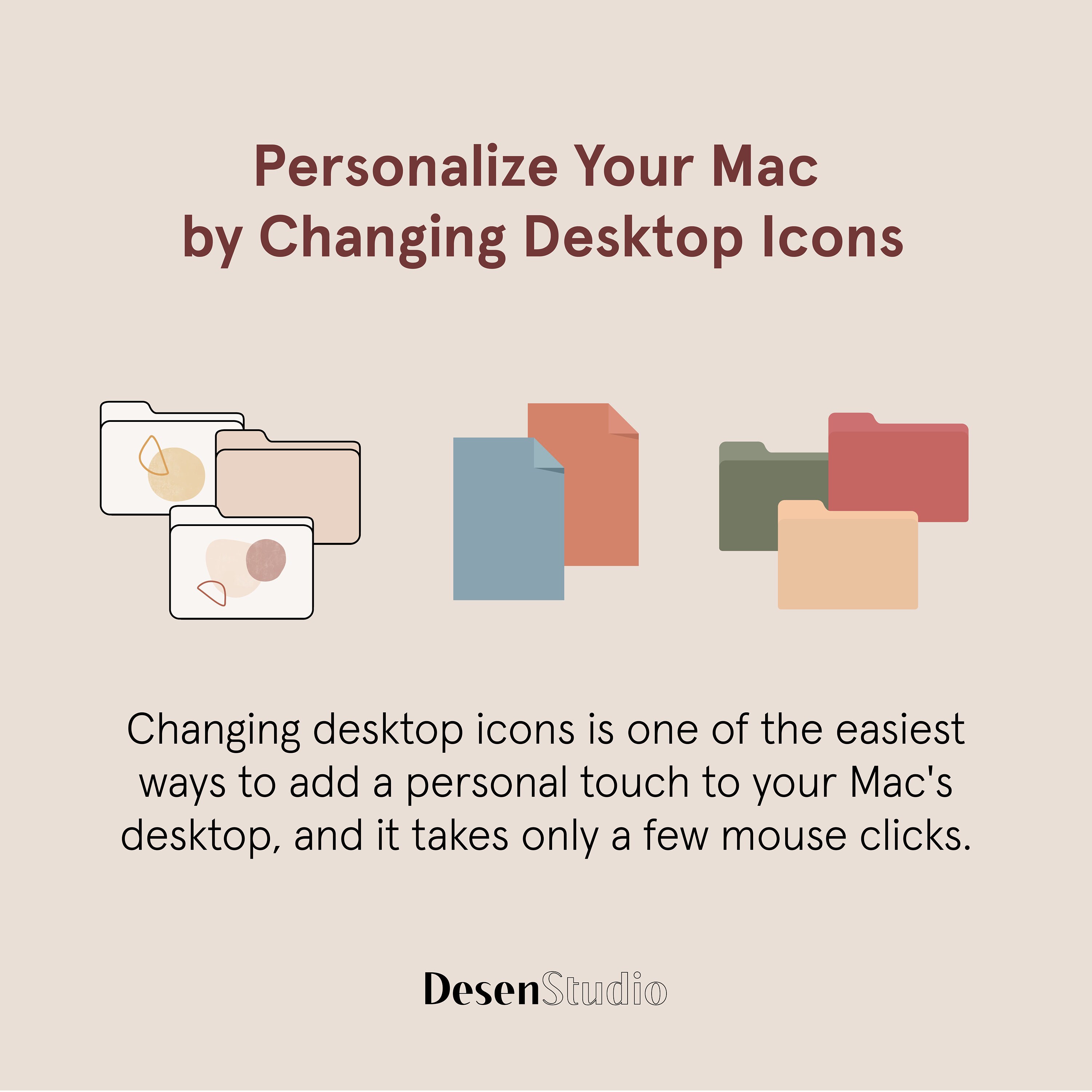 Custom Folder Icons for Mac Computers Mac Desktop Icons | Etsy