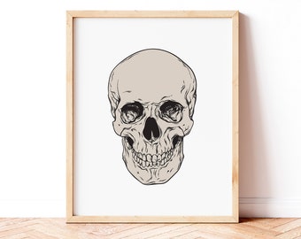 Czaszka: Upiorna sztuka ścienna na Halloween (do pobrania w wersji cyfrowej)