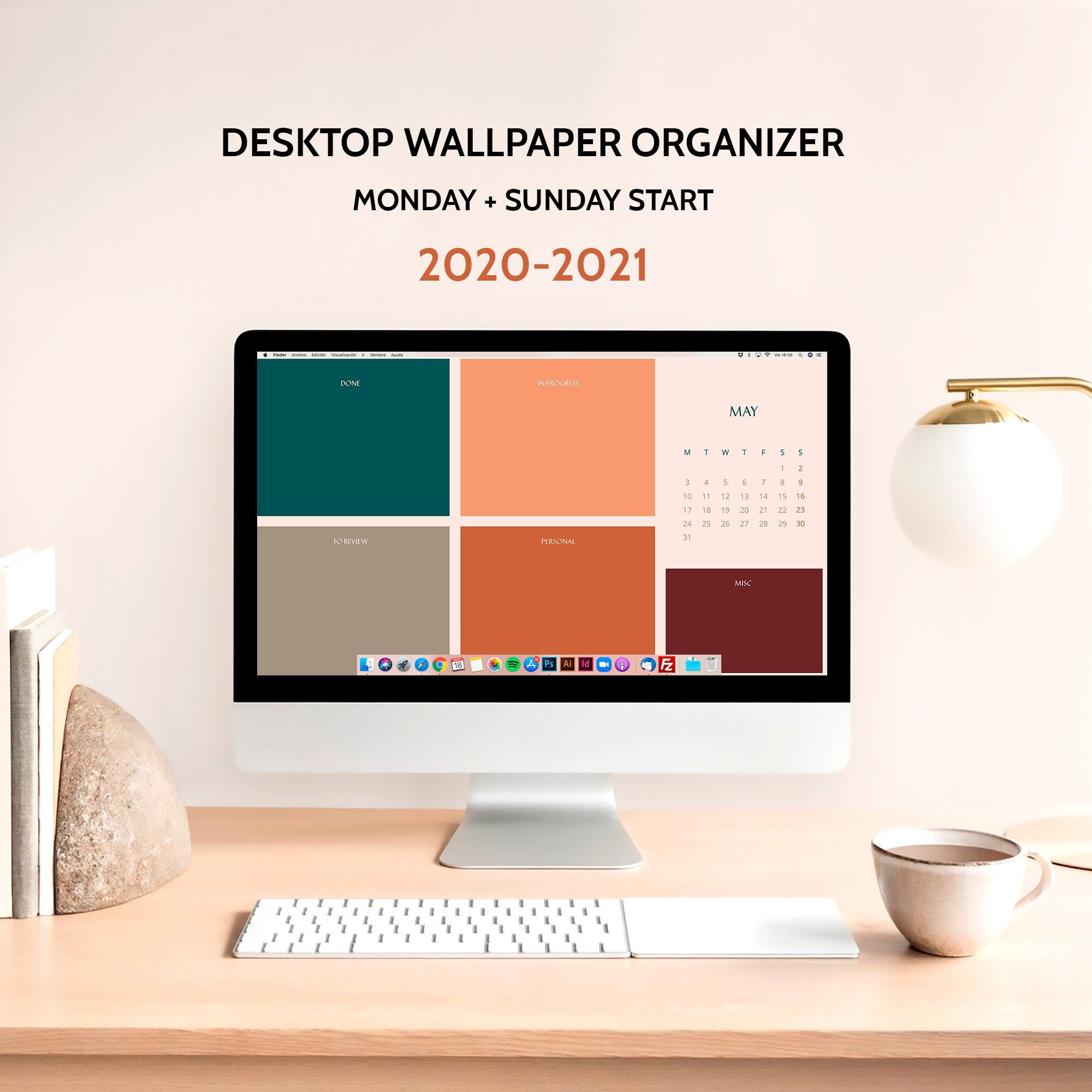 Desktop Wallpaper Organizer 21 Monthly Calendar Etsy Desktop Wallpaper Organizer 21 Monthly Calendar Etsy