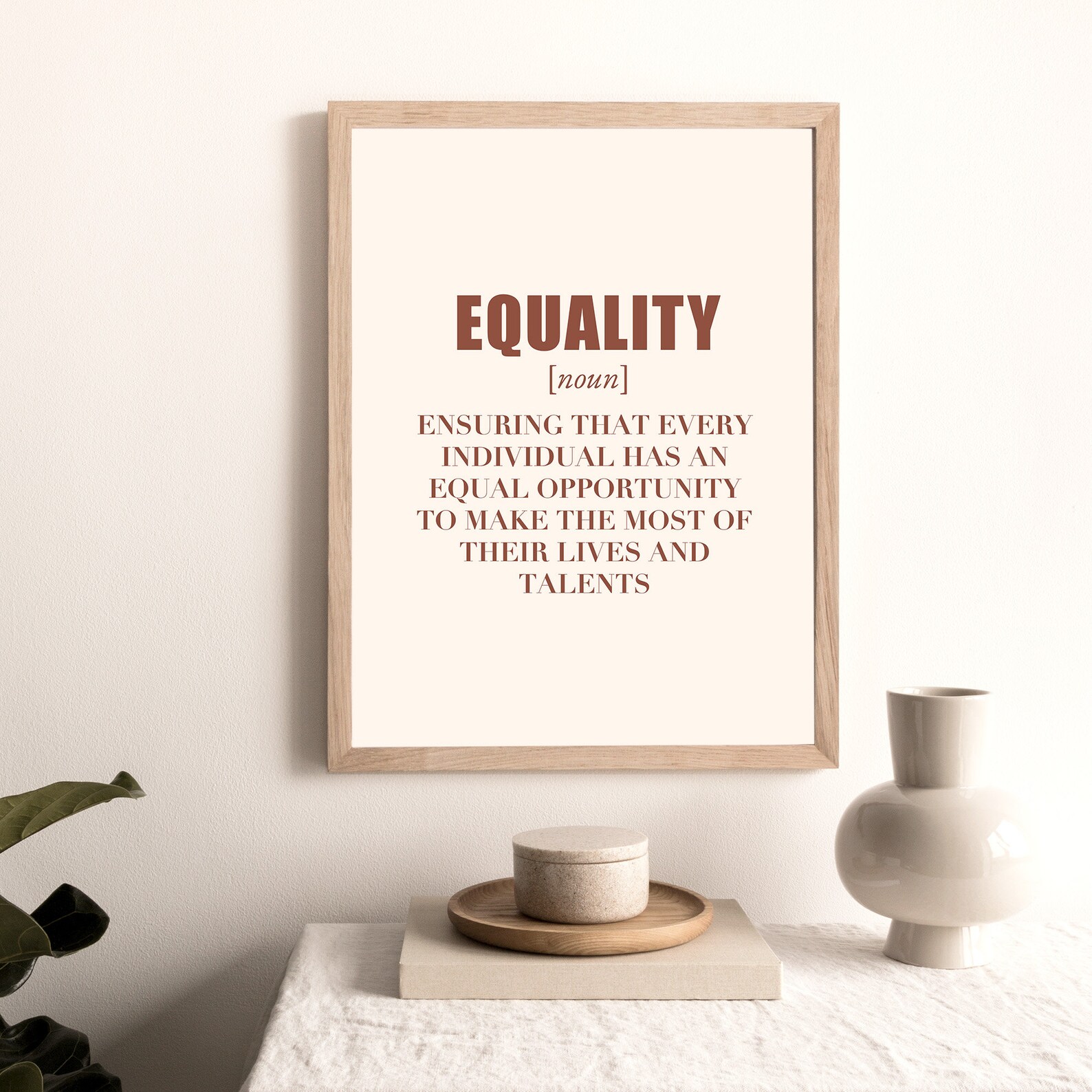 Equality Definition Print Equality Dictionary Art Print Etsy Denmark