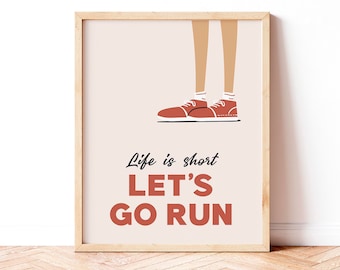 Motivational Running Quote Print: Gym Home Decor (Digital Download)