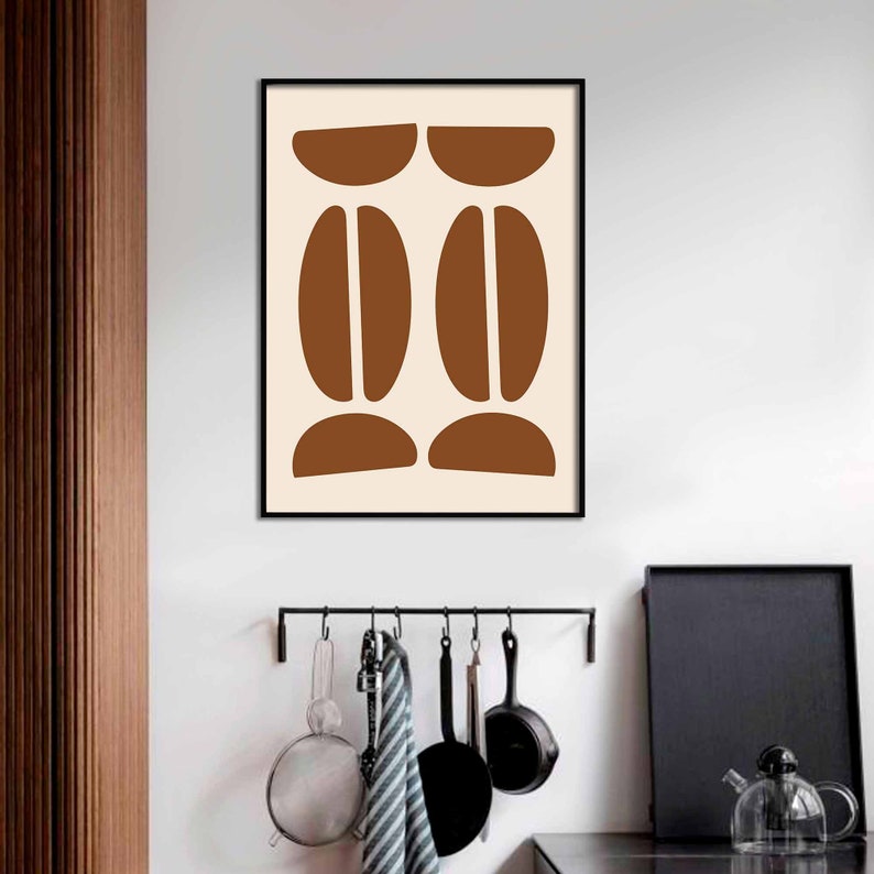 Printable Kitchen Wall Art Modern Coffee Art Print Coffee Etsy