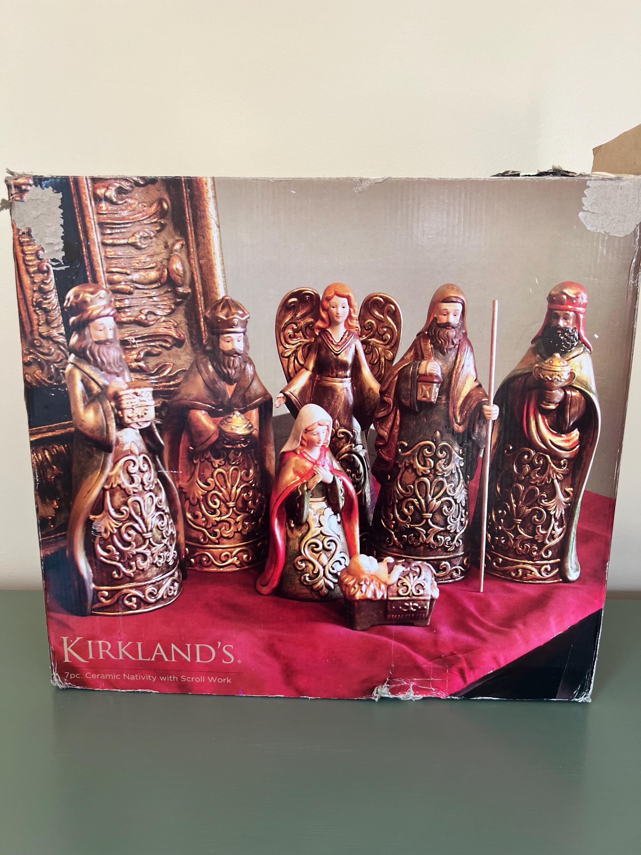 Vintage Kirkland Nativity Set - Etsy