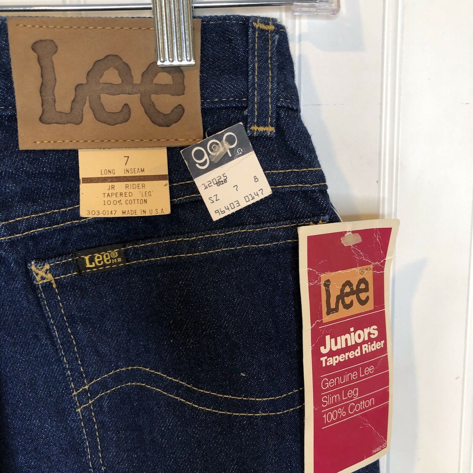 Vintage Lee Jeans. Brand New with Tags. Juniors size 7 Dark Etsy