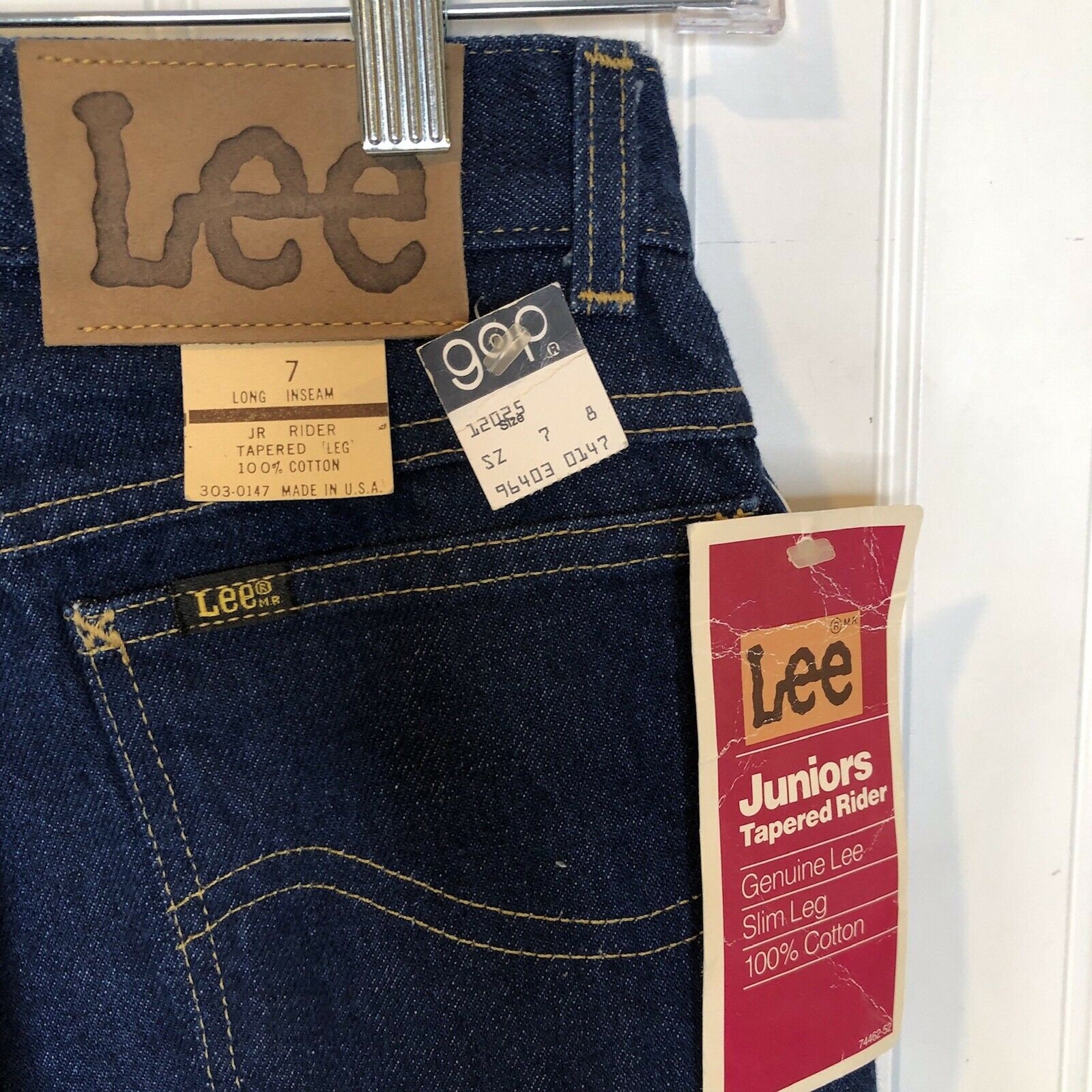 Vintage Lee Jeans. Brand New with Tags. Juniors size 7 Dark | Etsy