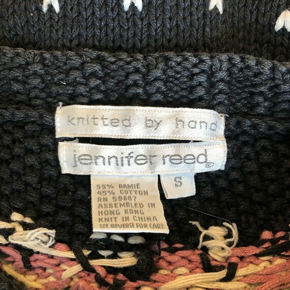 Fair Isle Floral Granny Core Pattern Sweater Vintage … - Gem