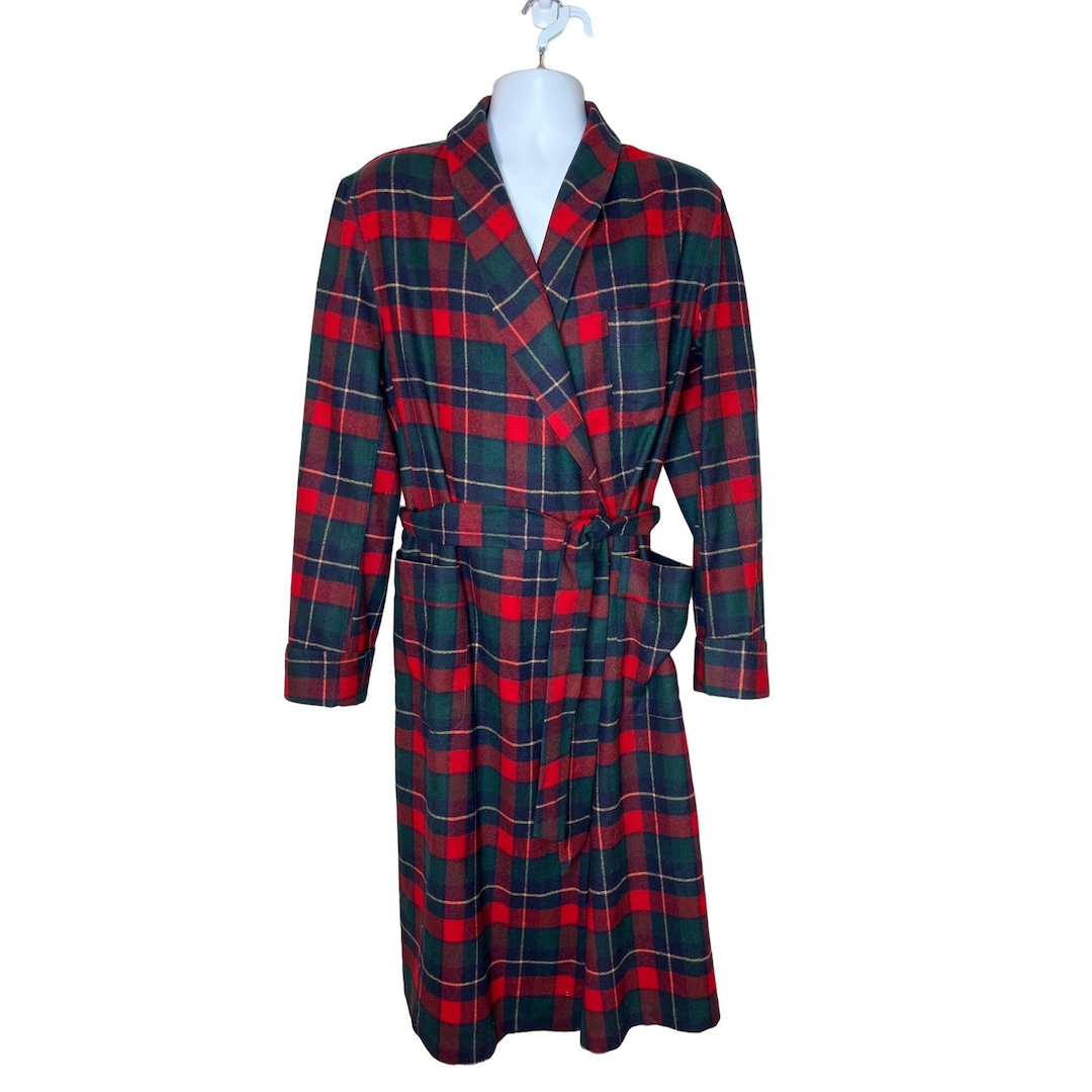 Pendleton Authentic Kilgore Tartan Plaid Robe Pure Virgin Wool Etsy