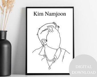 BTS Kim Namjoon Digital Art