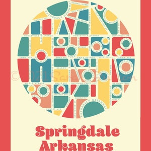 Springdale, Arkansas Mapa