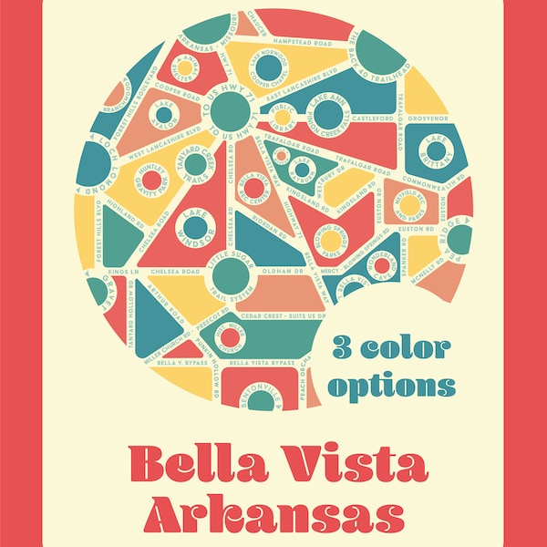 Bella Vista Trail Map Etsy