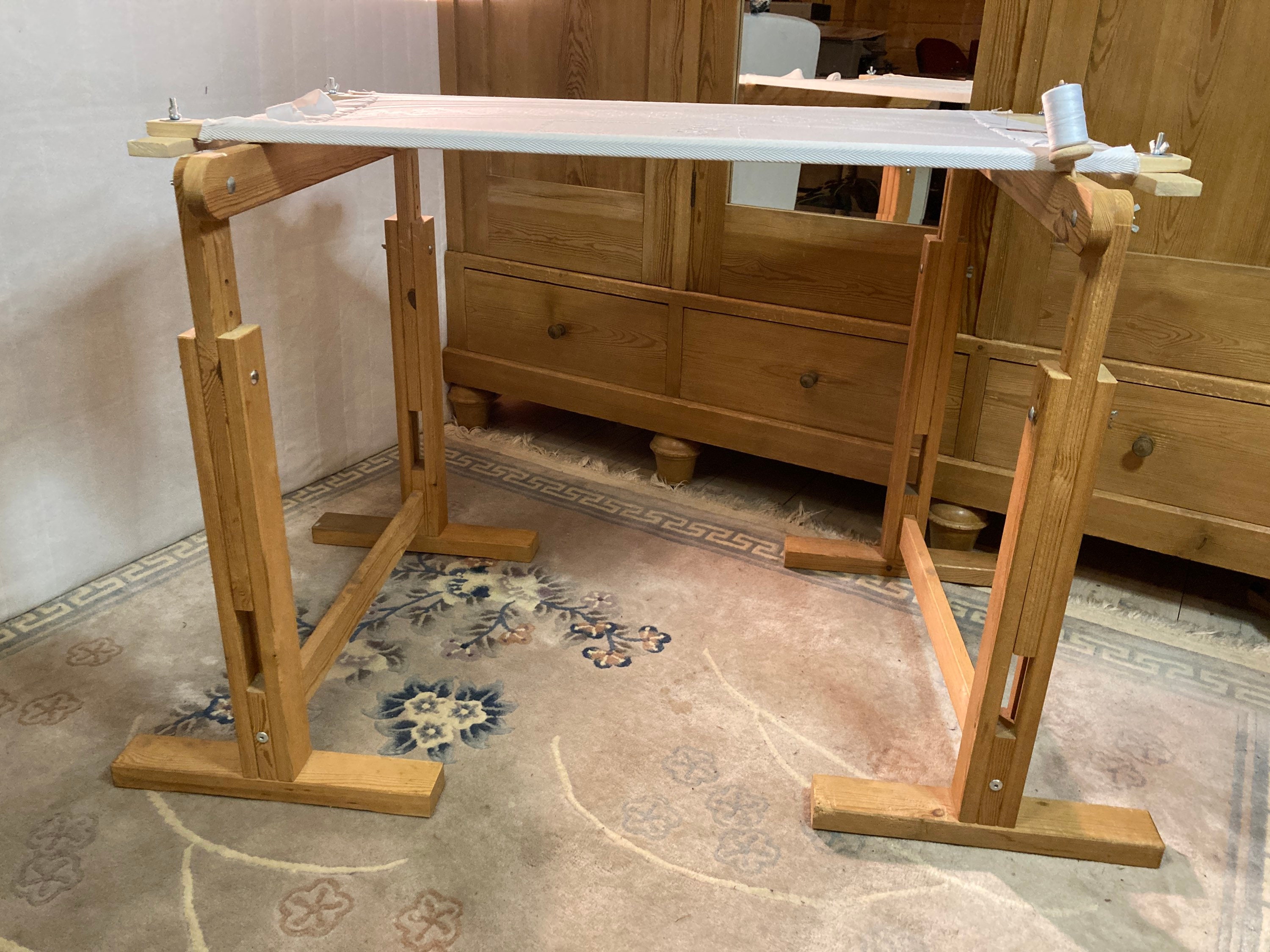Embroidery frame trestles stands vintage Etsy