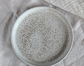 White Speckled plate.