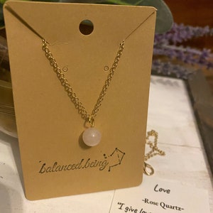 Rose Quartz: Love Mantra Necklace