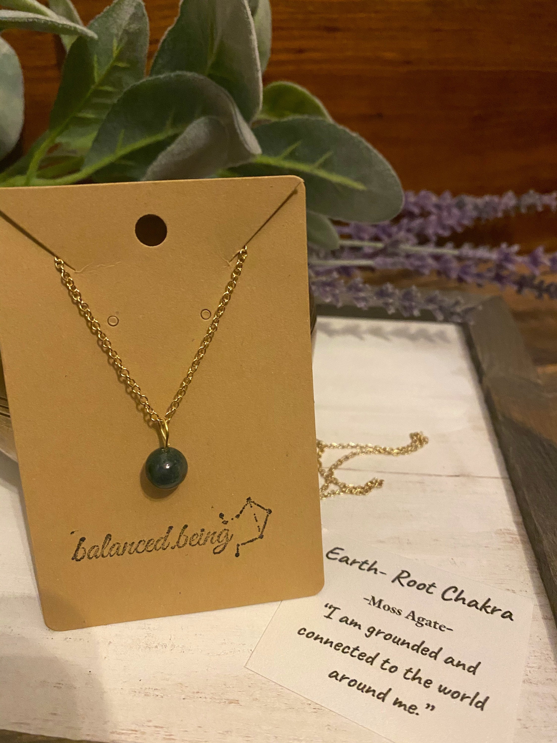 JERWLI Moosachat Halskette – Sterling Silber Mit Infinity-Anhänger, In Geschenkbox, Für Frauen & Damen