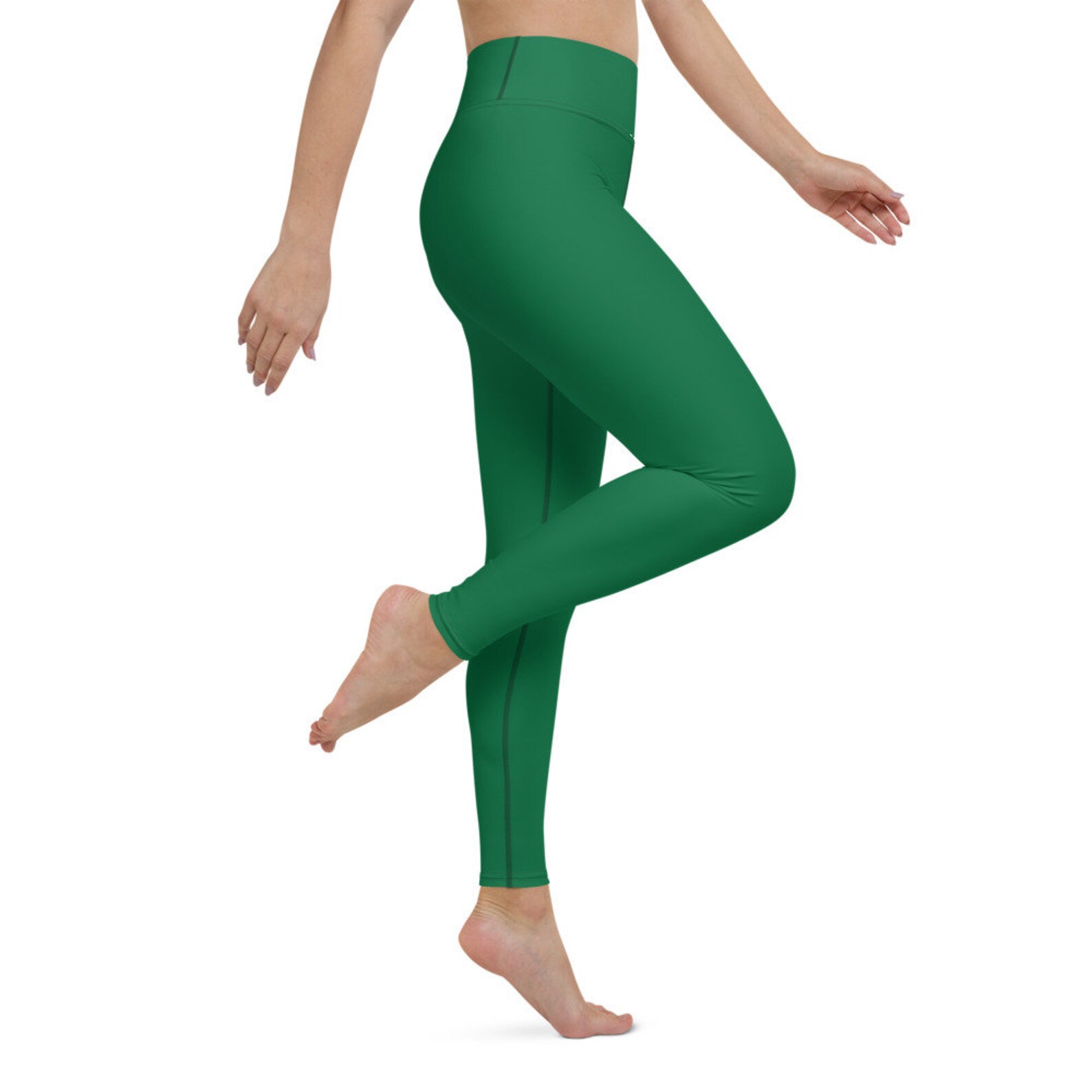 Yoga Leggings Emerald Green Pilates Run Fitness Gym wear Etsy